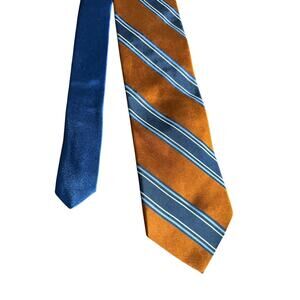 TOMMY HILFIGER‎ Men’s classy event work Neck Tie orange striped
